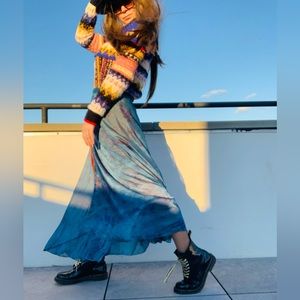 Anthro Italian ANTICA SARTORIA Skirt Positano Wrap Flowy Paisley Maxi